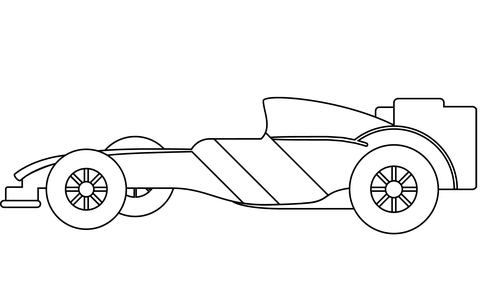 Race Car Emoji Coloring Page